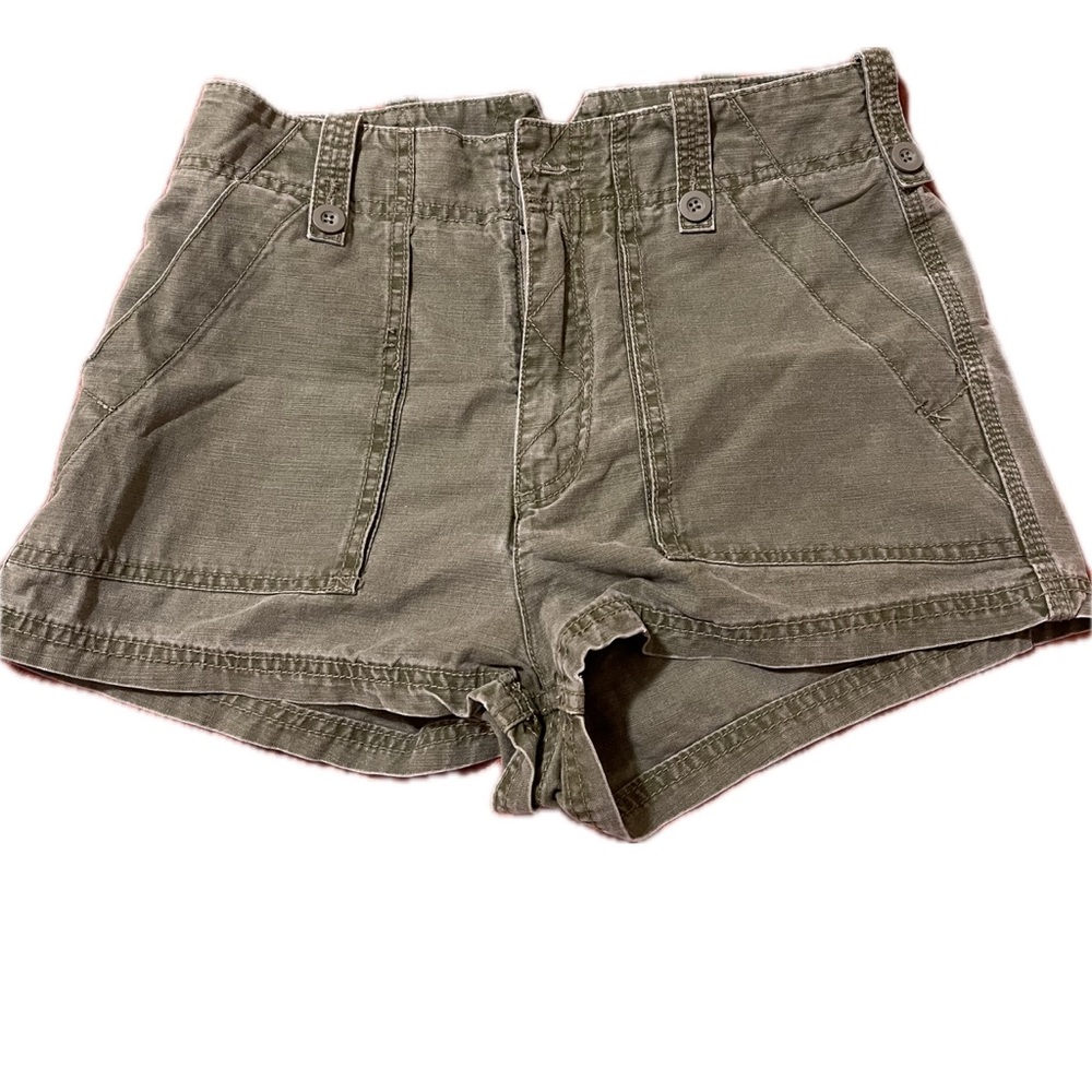 Free People shorts in Army green. Size 6